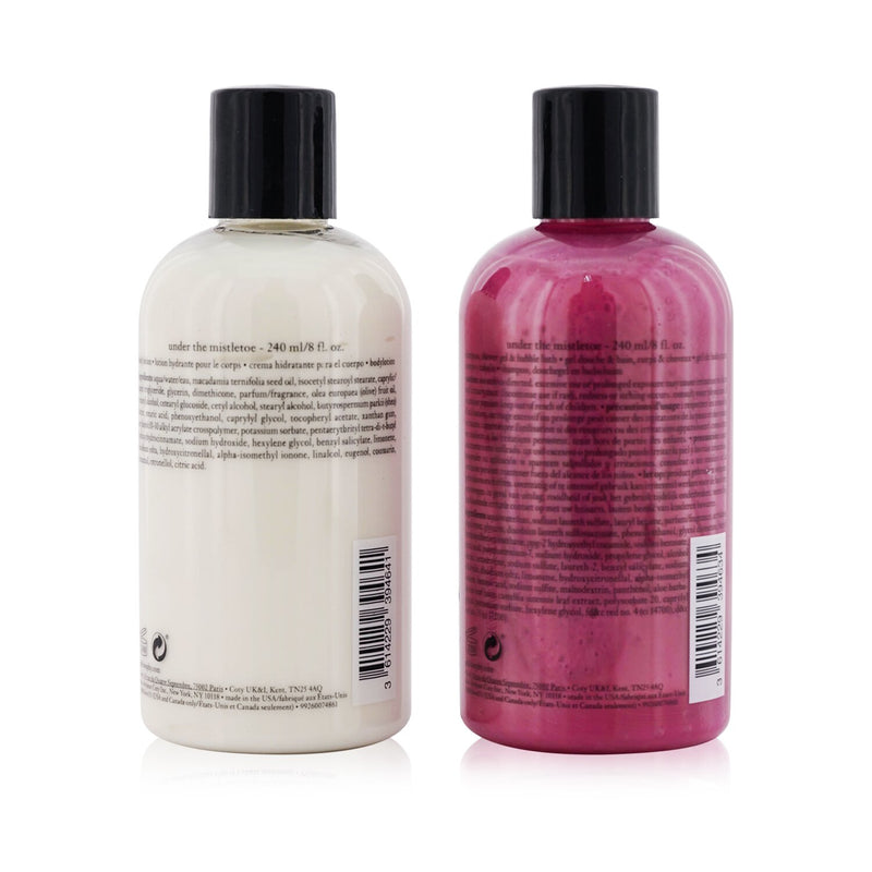 Philosophy Under The Mistletoe 2-Pieces Set: Shampoo, Shower Gel & Bubble Bath Gel 240ml + Body Lotion 240ml 
