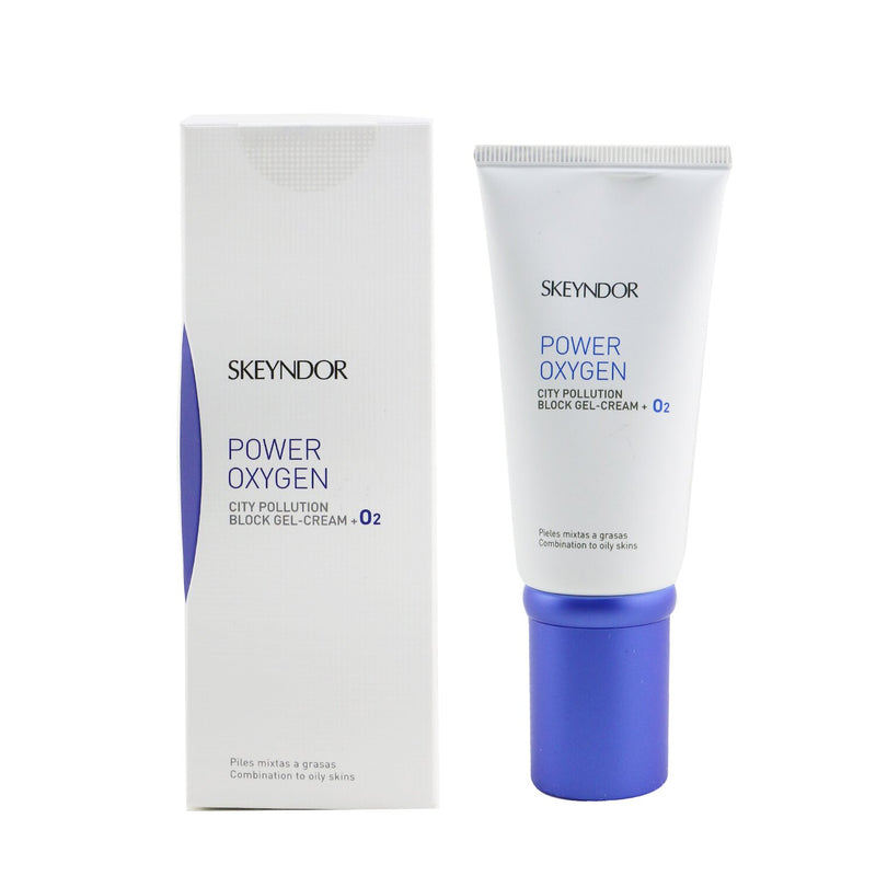 SKEYNDOR Power Oxygen City Pollution Block Gel-Cream + O2 (For Combination To Oily Skin)  50ml/1.7oz