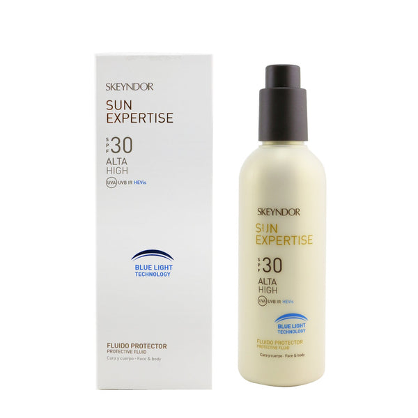 SKEYNDOR Sun Expertise Protective Face & Body Fluid SPF 30 - With Blue Light Technology (For All Skin Types & Water-Resistant) 