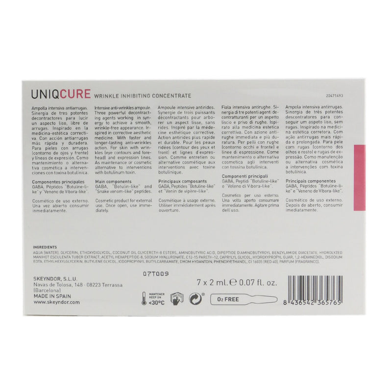 SKEYNDOR Uniqcure Wrinkle Inhibiting Concentrate (For Winkles & Expression Lines)  7x2ml/0.07oz