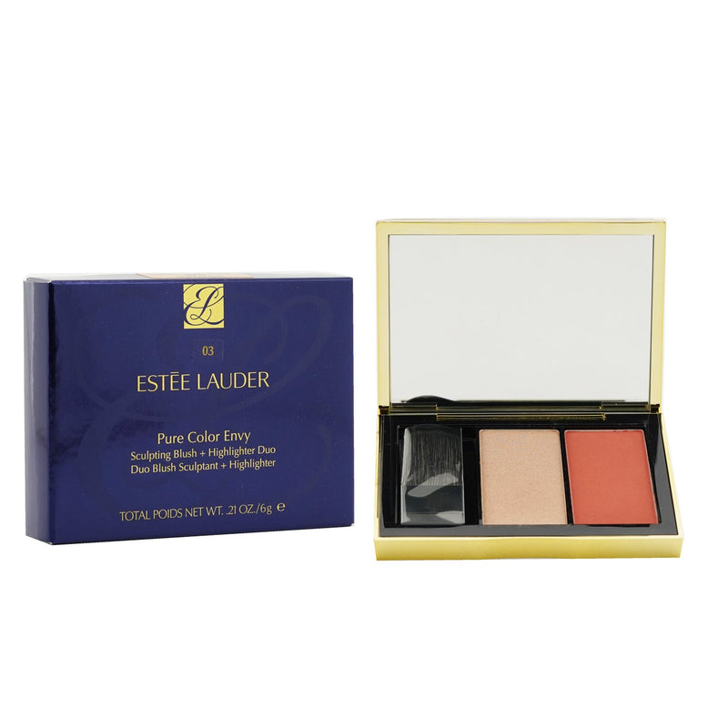 Estee Lauder Pure Color Envy Sculpting Blush + Highlighter Duo - # Coral Fever 