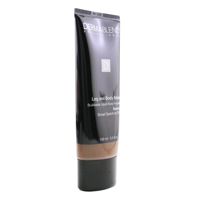 Dermablend Leg and Body Make Up Buildable Liquid Body Foundation Sunscreen Broad Spectrum SPF 25 - #Deep Natural 85N (Unboxed)  100ml/3.4oz