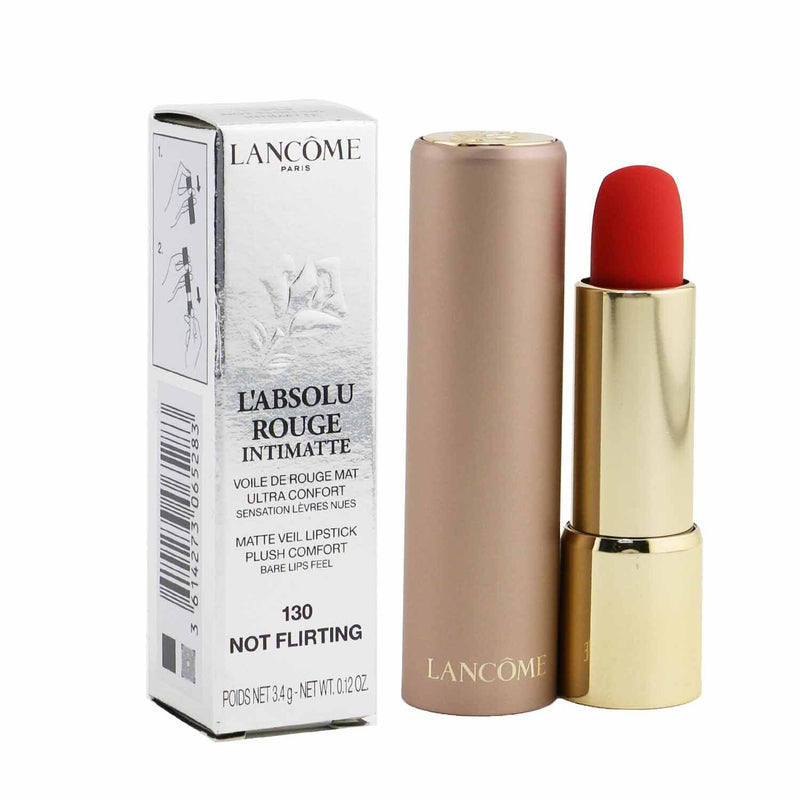 Lancome L'Absolu Rouge Intimatte Matte Veil Lipstick - # 130 Not Flirting  3.4g/0.12oz