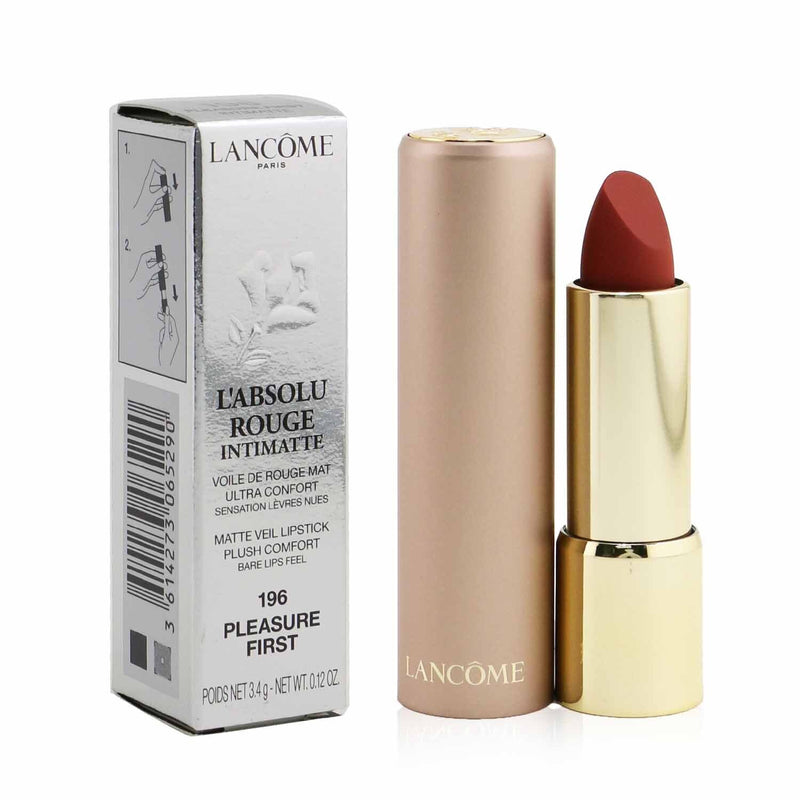 Lancome L'Absolu Rouge Intimatte Matte Veil Lipstick - # 196 Pleasure First  3.4g/0.12oz