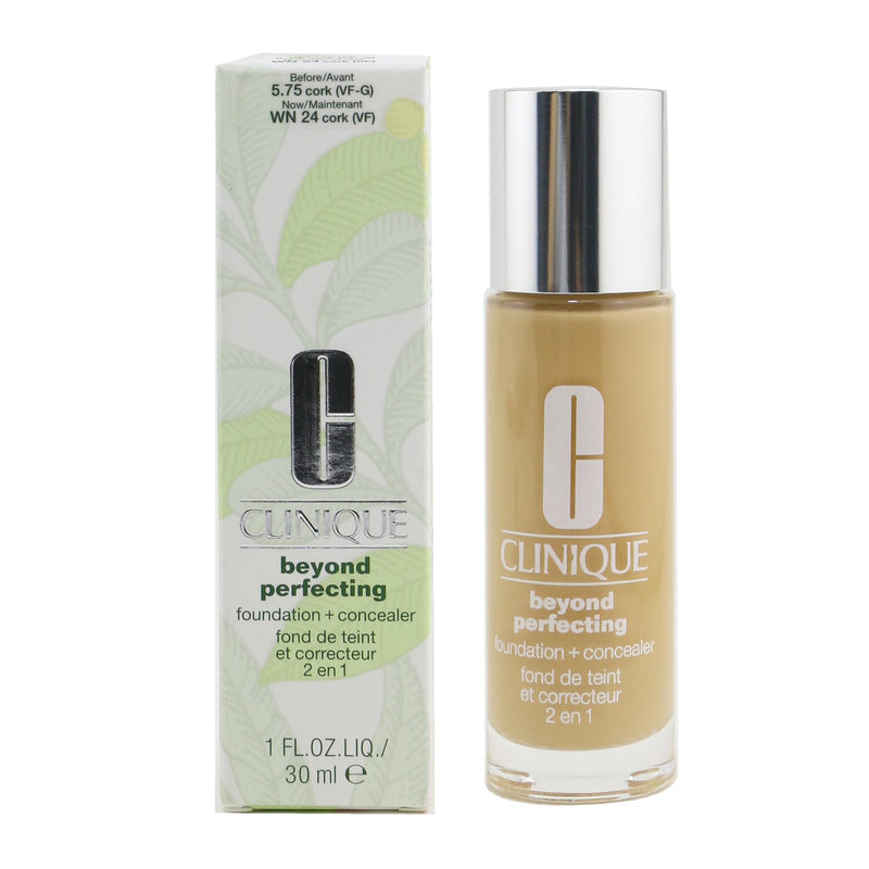Clinique Beyond Perfecting Foundation & Concealer - # WN 24 Cork  30ml/1oz