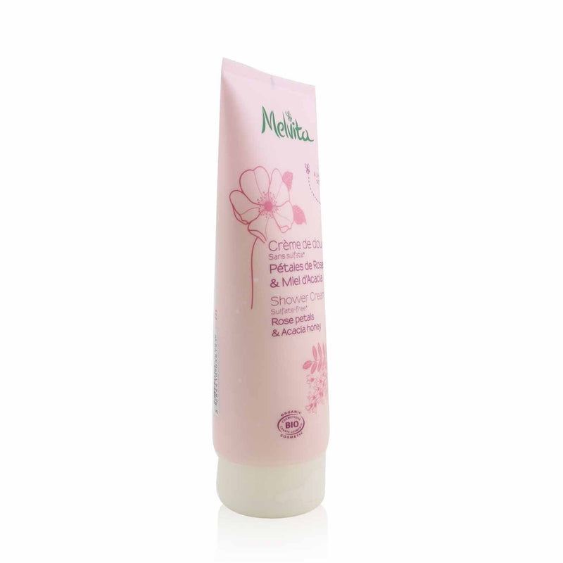 Melvita Rose Petals & Acacia Honey Shower Cream 