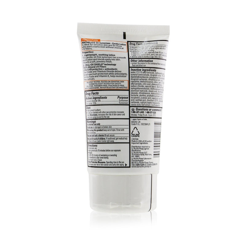 La Roche Posay Anthelios 50 Mineral Sunscreen - Gentle Lotion For Face & Body SPF 50  120ml/4oz