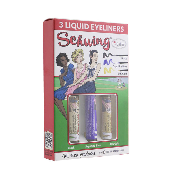 TheBalm Schwing Liquid Eyeliner Trio (3x Liquid Eyeliner) 