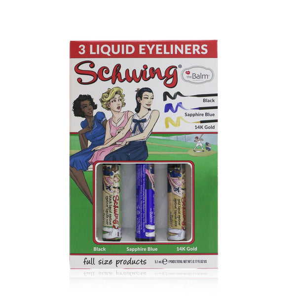 TheBalm Schwing Liquid Eyeliner Trio (3x Liquid Eyeliner) 