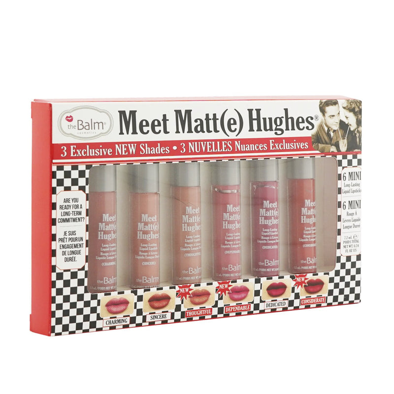 TheBalm Meet Matt(e) Hughes 6 Mini Long Lasting Liquid Lipsticks Kit - Vol. 14 