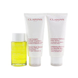 Clarins A Beautiful Pregnancy Set: Stretch Mark Minimizer 200ml+ Exfoliating Body Scrub 200ml+ Body Treatment Oil-Tonic 100ml 