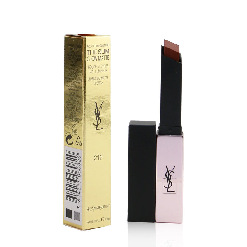 Yves Saint Laurent Rouge Pur Couture The Slim Glow Matte - # 212 Equivocal Brown  2.1g/0.07oz