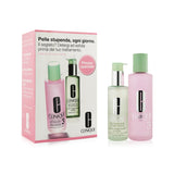 Clinique Cleansing + Exfoliation Set: Clarifying Lotion 3 400ml/13.5oz + Liquid Facial Soap Oily Skin Formula 200ml/6.7oz 