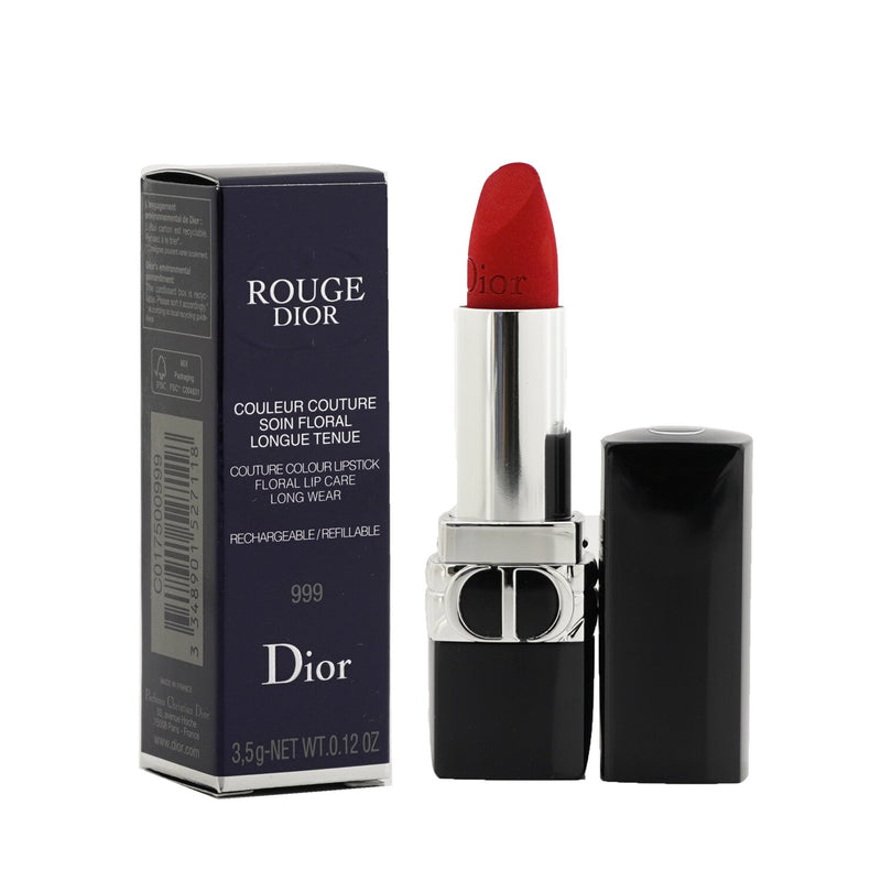 Christian Dior Rouge Dior Couture Colour Refillable Lipstick - # 999 (Velvet)  3.5g/0.12oz