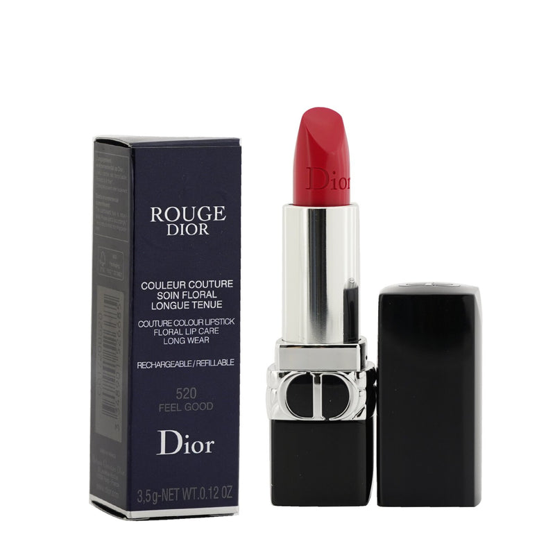 Christian Dior Rouge Dior Couture Colour Refillable Lipstick - # 520 Feel Good (Satin)  3.5g/0.12oz