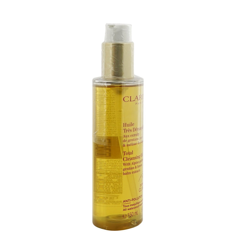 Clarins Total Cleansing Oil with Alpine Golden Gentian & Lemon Balm Extracts (All Waterproof Make-up) 