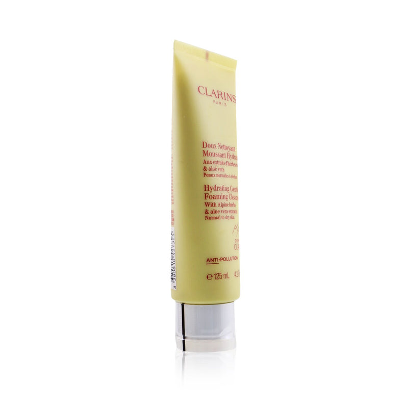 Clarins Hydrating Gentle Foaming Cleanser with Alpine Herbs & Aloe Vera Extracts - Normal to Dry Skin 
