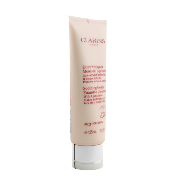 Clarins Soothing Gentle Foaming Cleanser with Alpine Herbs & Shea Butter Extracts - Very Dry or Sensitive Skin 