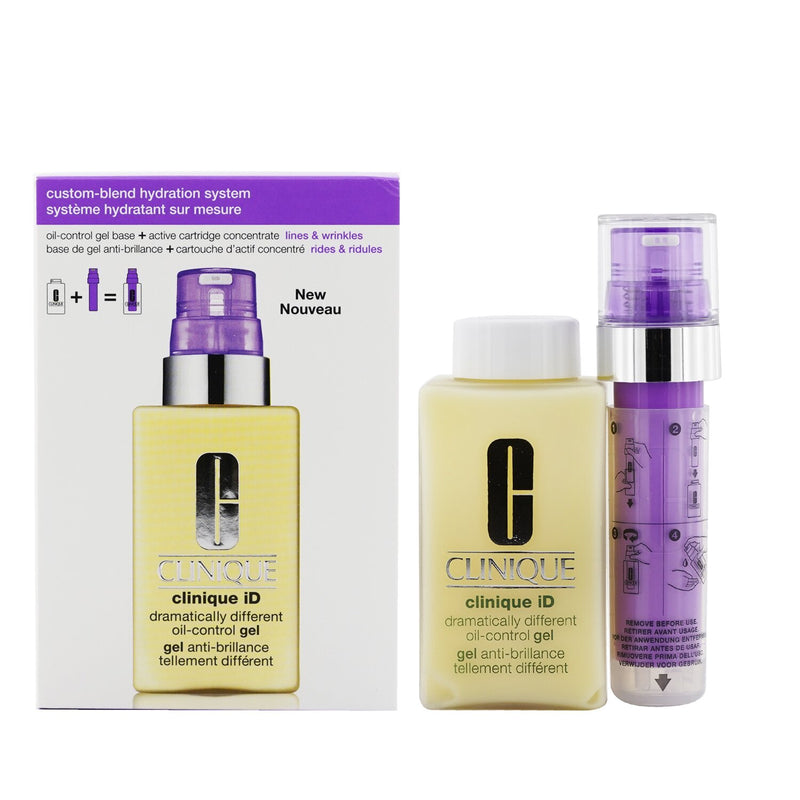 Clinique Clinique iD Dramatically Different Oil-Control Gel + Active Cartridge Concentrate For Lines & Wrinkles (Purple)  125ml/4.2oz