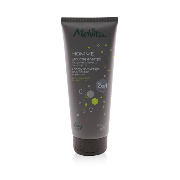 Melvita Homme Energy Shower Gel - Body & Hair (Sulfate-Free)  200ml/6.7oz