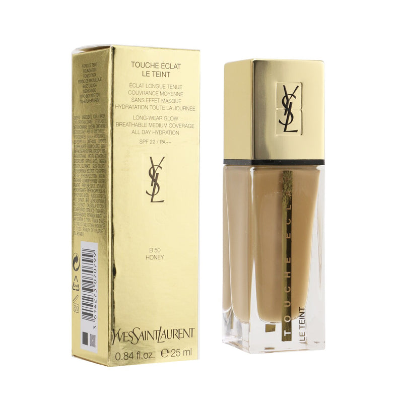 Yves Saint Laurent Touche Eclat Le Teint Long Wear Glow Foundation SPF22 - # B50 Honey 