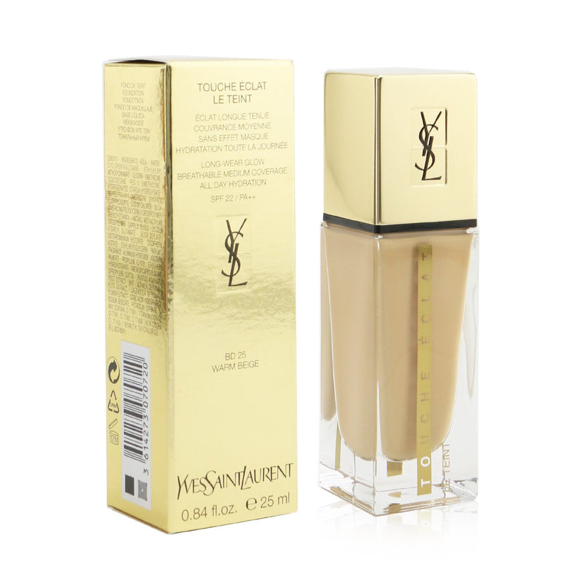 Yves Saint Laurent Touche Eclat Le Teint Long Wear Glow Foundation SPF22 - # BD25 Warm Beige 