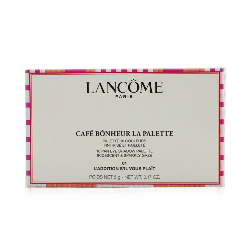 Lancome Cafe Bonheur La Palette (10x Eye Shadow) (Limited Edition) - #01 L'Addition S'il Vous Plait 