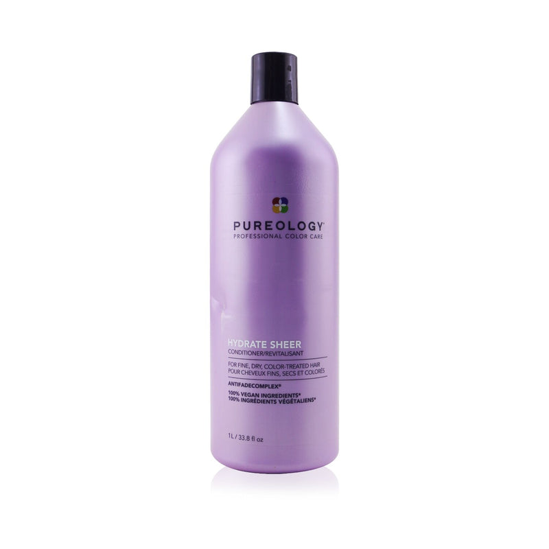 Pureology Hydrate Sheer Conditioner - For Fine, Dry, Color-Treated Hair (Bottle Slightly Crushed) 