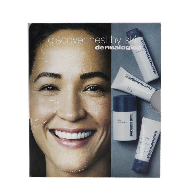 Dermalogica Discover Healthy Skin Kit: Precleanse 30ml+ Special Cleansing Gel 15ml+ Daily Microfoliant 13g+ Skin Smoothing Cream 15ml  4pcs
