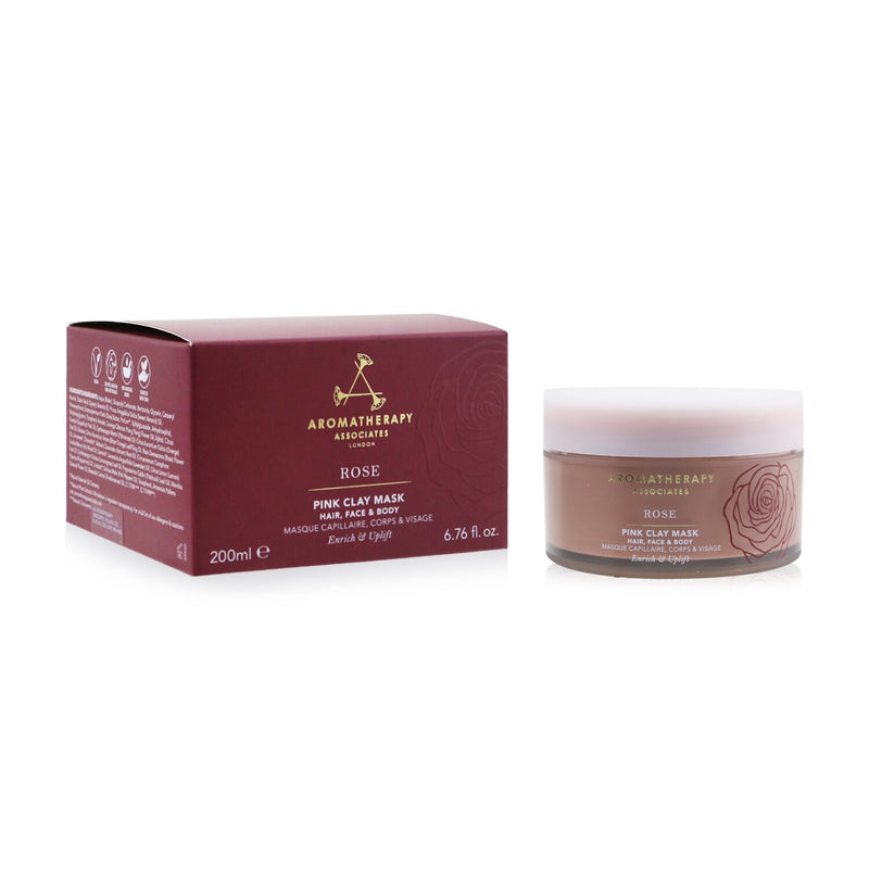 Aromatherapy Associates Rose - Pink Clay Mask (Hair, Face & Body)  200ml/6.76oz