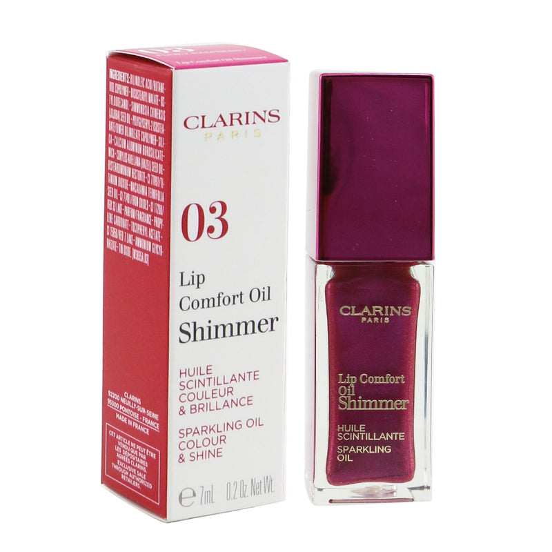 Clarins Lip Comfort Oil Shimmer - # 03 Funky Raspberry 