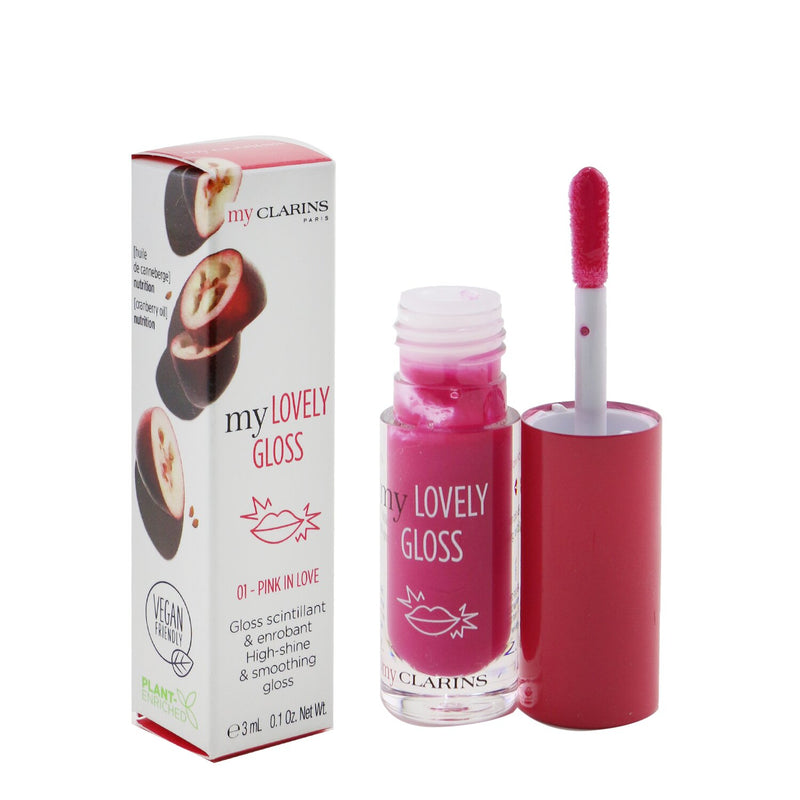 Clarins My Clarins Lovely Gloss High Shine & Smoothing Gloss - # 01 Pink In Love  3ml/0.1oz