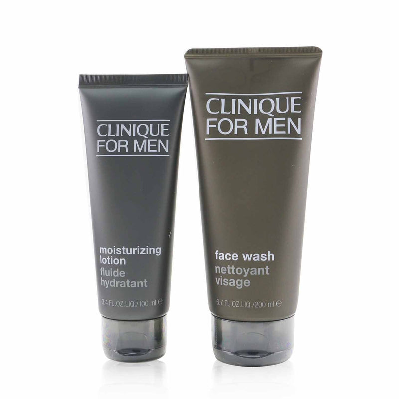 Clinique Men Cleanser + Hydrate 2-Pieces Set: Face Wash 200ml + Moisturizing Lotion 100ml  2pcs