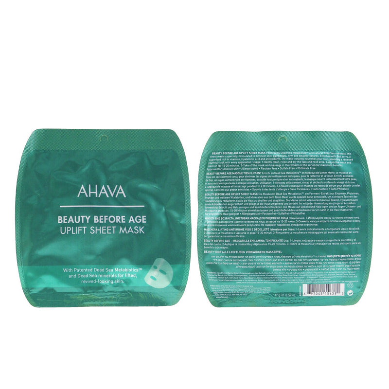 Ahava Beauty Before Age Uplift Sheet Mask 