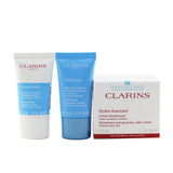 Clarins My Hydration Essentials Gift Set: Hydra-Essentiel Silky Cream 50ml+ Fresh Scrub 15ml+ SOS Hydra Mask 15ml 