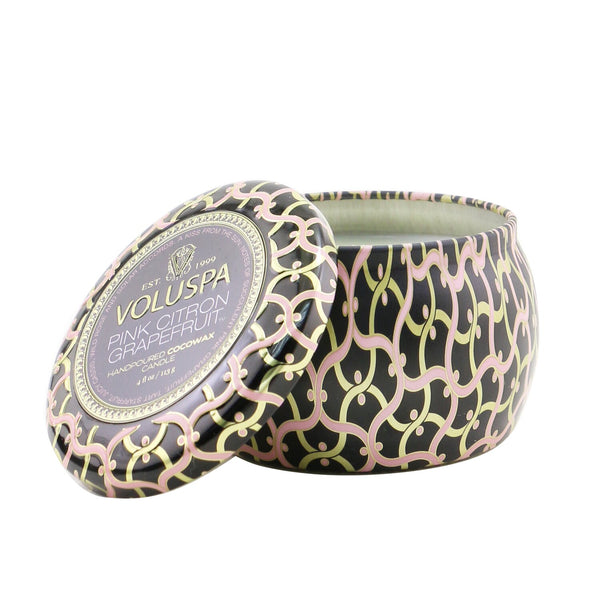 Voluspa Mini Tin Candle - Pink Citron Grapefruit  113g/4oz