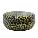 Voluspa 3 Wick Decorative Tin Candle - Suede Noir  340g/12oz