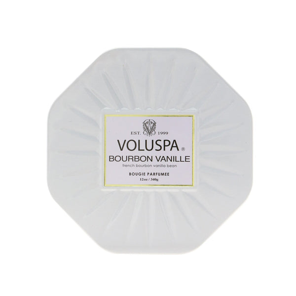 Voluspa 3 Wick Octagon Tin Candle - Bourbon Vanille 