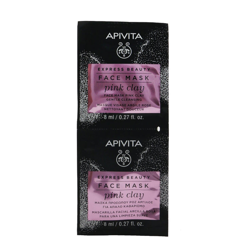 Apivita Express Beauty Face Mask with Pink Clay (Gentle Cleansing) - Box Slightly Damaged 