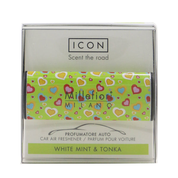 Millefiori Icon Cuori & Fiori Car Air Freshener - White Mint & Tonka 