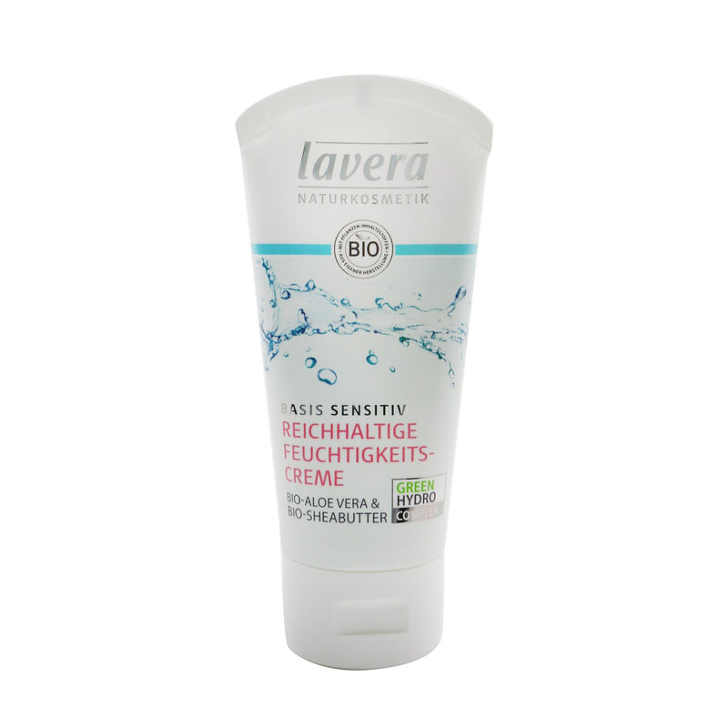 Lavera Basis Sensitiv Rich Moisturising Cream - Organic Aloe Vera & Organic Shea Butter (Exp. Date: 10/2021)  50ml/1.6oz