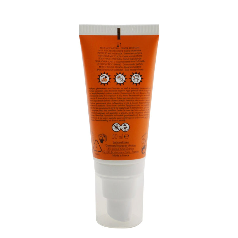 Avene Very High Protection Comfort Cream SPF 50 - For Dry Sensitive Skin (Fragrance Free) 