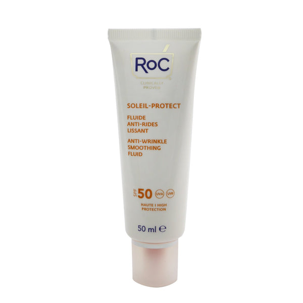 ROC Soleil-Protect Anti-Wrinkle Smoothing Fluid SPF 50 UVA & UVB (Visibly Reduces Wrinkles)  50ml/1.69oz