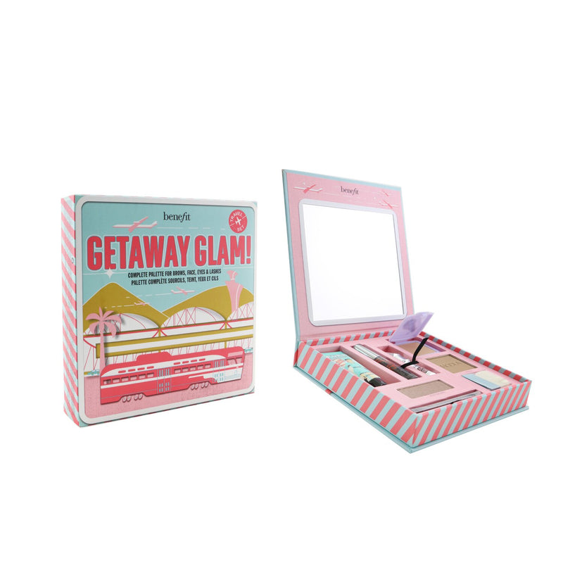 Benefit Getaway Glam Complete Palette (Primer + Bronzer + Brow Gel +Highlighter + Mascara + Eyeshadow + 2x Applicator)