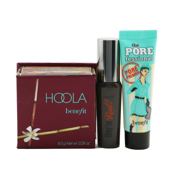 Benefit Party Hopper Set (Primer + Bronzer + Mascara)  3pcs