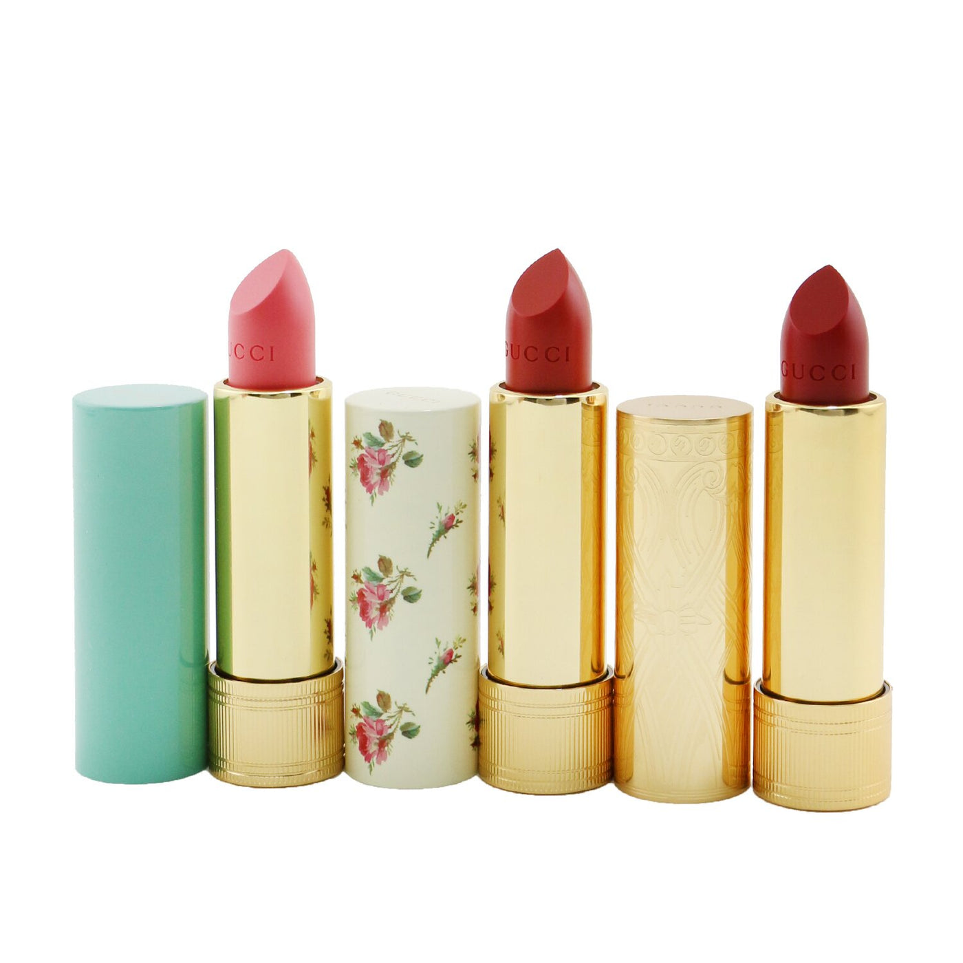 Gucci Travel Lipstick Collection (2x Lip Colour + 1x Lip Balm) 3x3