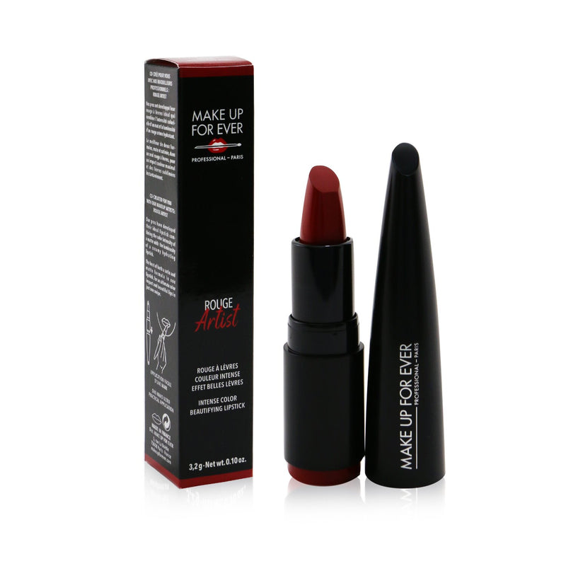 Make Up For Ever Rouge Artist Intense Color Beautifying Lipstick - # 408 Visionary Ruby  3.2g/0.1oz