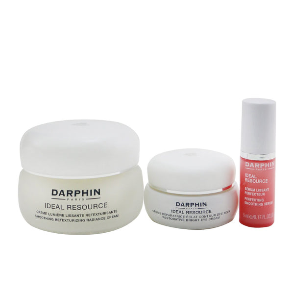 Darphin Ideal Resource Botanical Smoothing Secrets Set: Radiance Cream 50ml+ Eye Cream 15ml+ Serum 5ml 