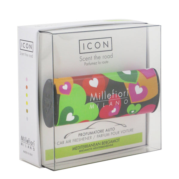 Millefiori Icon Cuori & Fiori Car Air Freshener - Mediterranean Bergamot  1pc