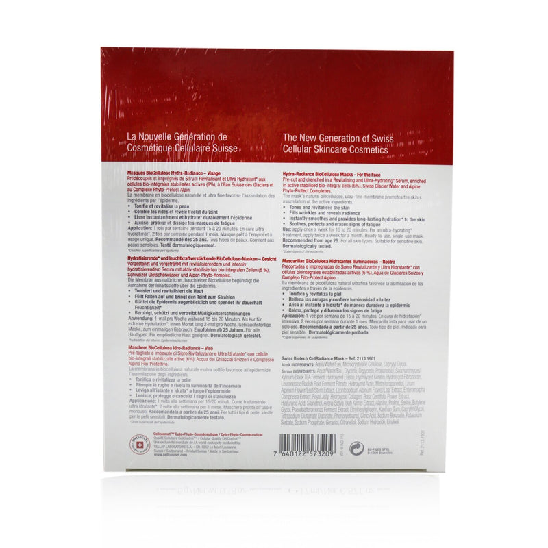 Cellcosmet & Cellmen Cellcosmet Swiss Biotech CellRadiance Mask (Exp. Date: 01/2022)  5 Sachets